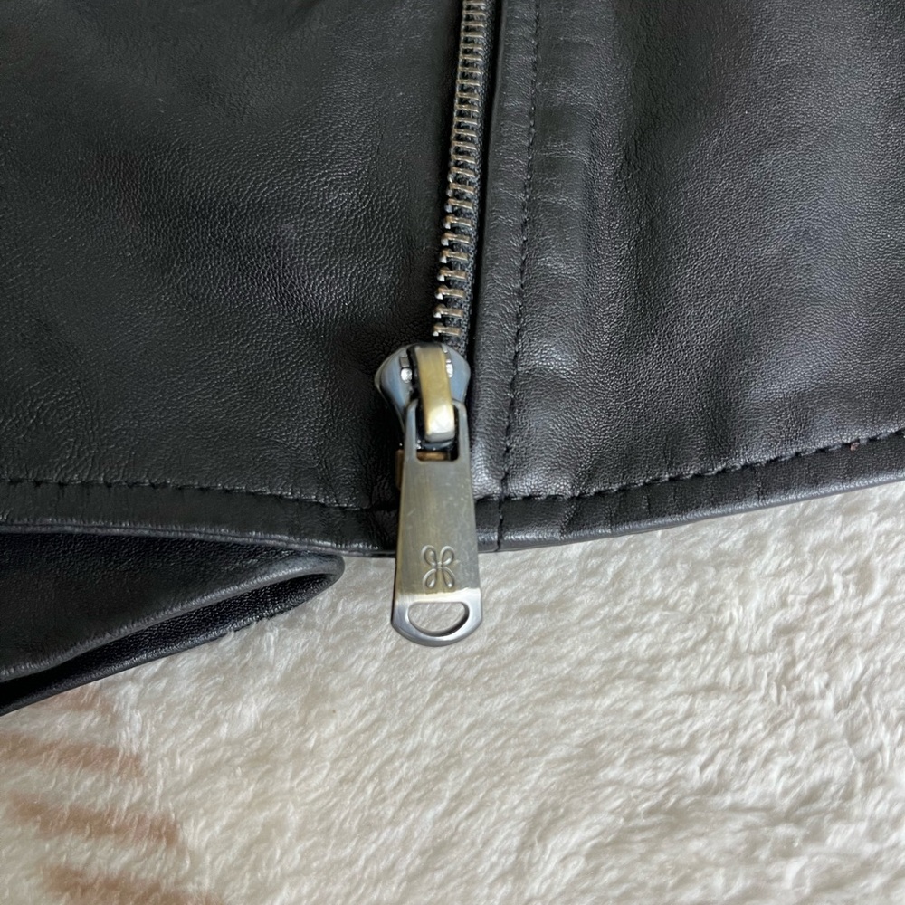HOBO Black Genuine Leather Moto Jacket - Picture 9 of 9